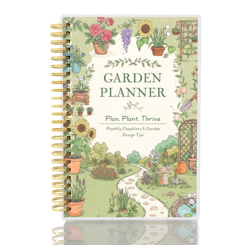 مخطط حدائق حلزوني بمقاس A5 من Gardenlog، غير مؤرخ، لتحقيق نجاح أكبر في الزراعة | Atiets