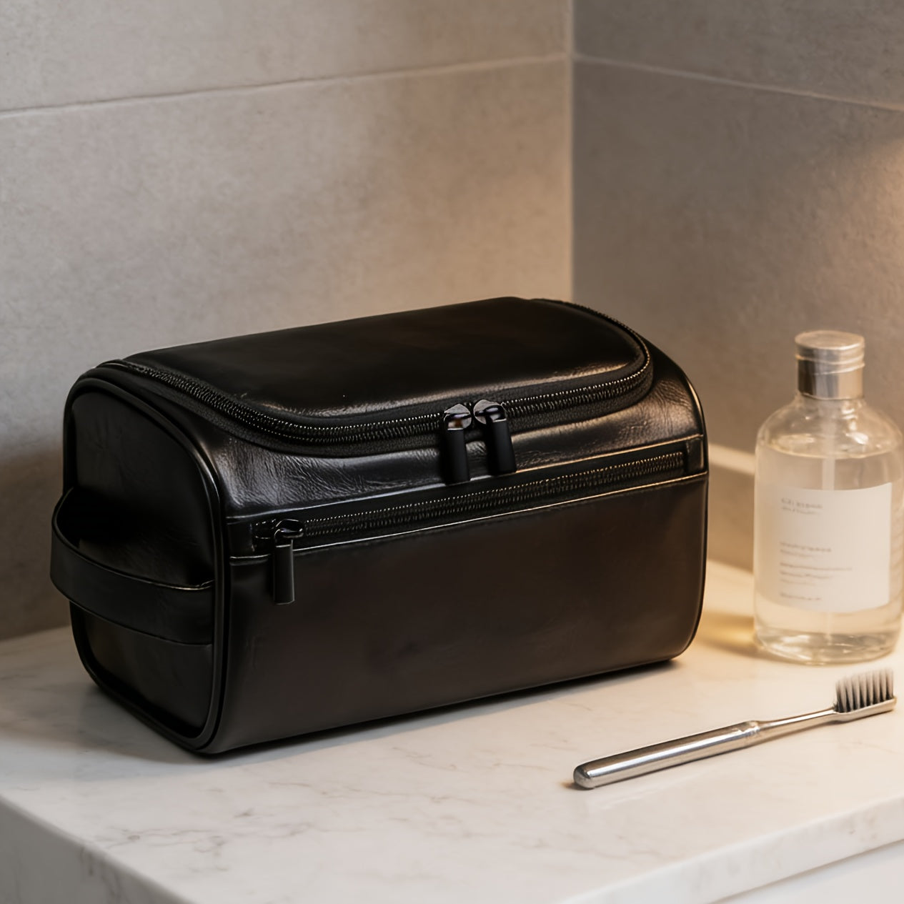 UrbanCraft Bolsa Organizadora de Viagem de Negócios em Pele Vintage para Homem
