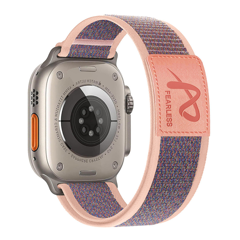 Cinturino in nylon a loop per orologio con chiusura a strappo per Apple Watch