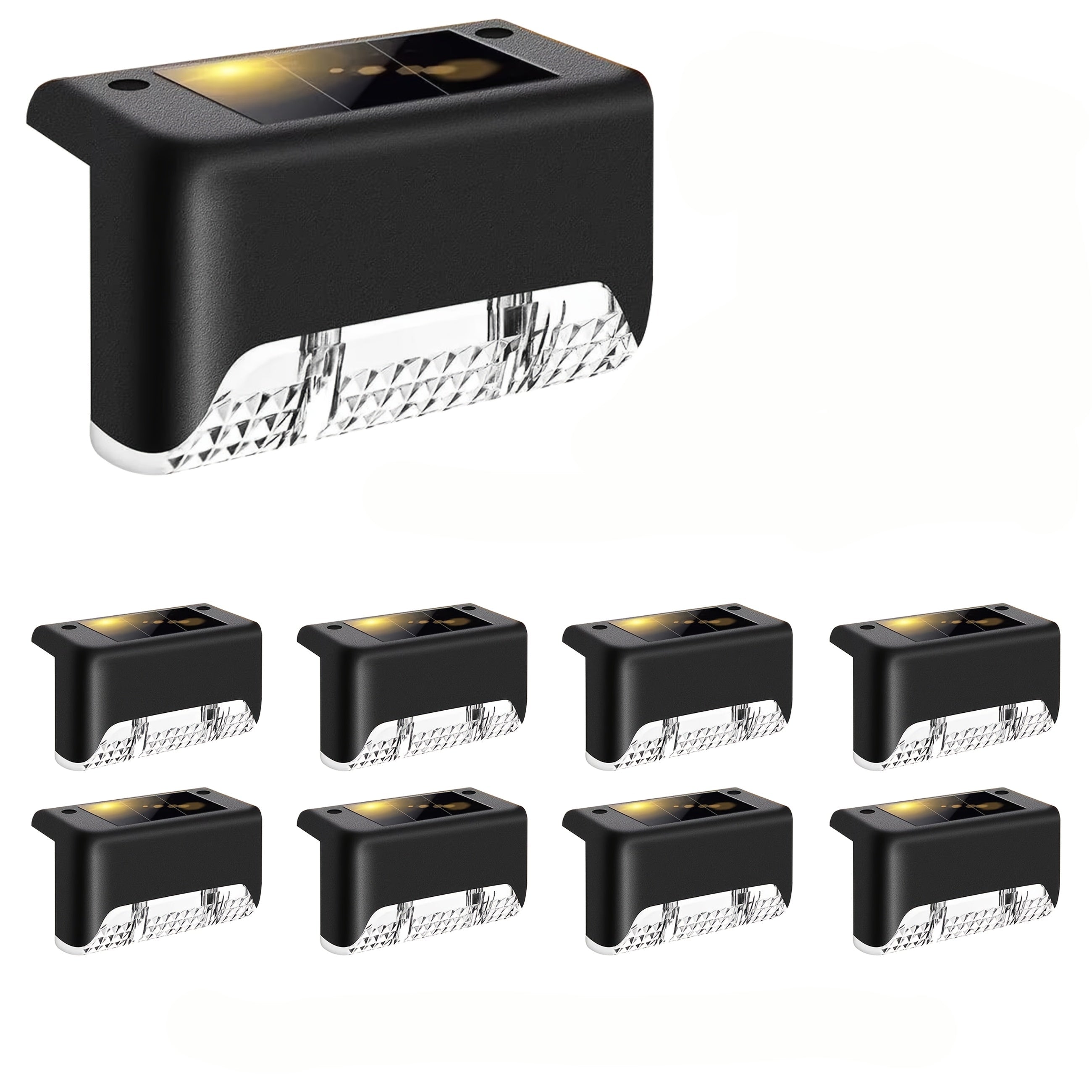 Glimvista 8 stuks zonne-hek- en padverlichting met waterdichte LED's voor tuin