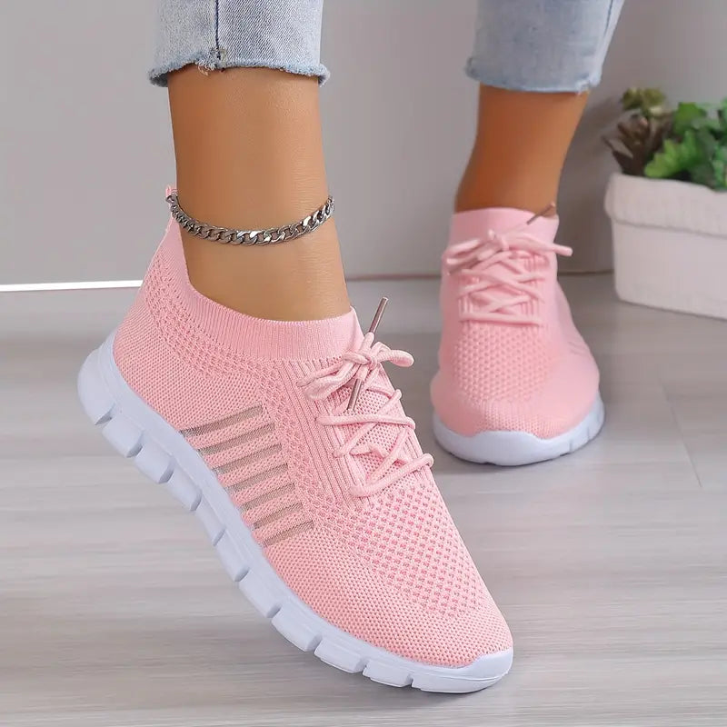 Breathable Lace-Up Shoes For Women Running Everyday Activities