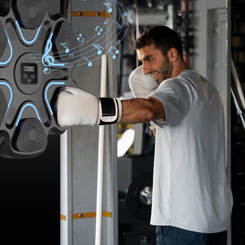 Sistema de Boxeo Rítmico para Entrenamiento en Casa con Guantes