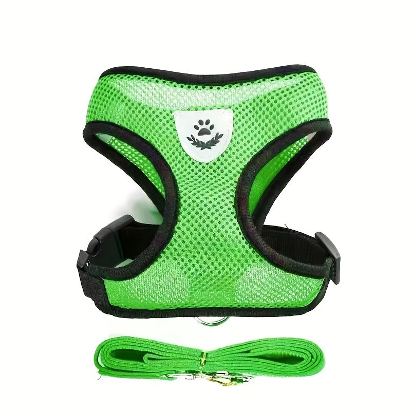 Nightwalk Reflective Vest With Leash For Dogs And Cats