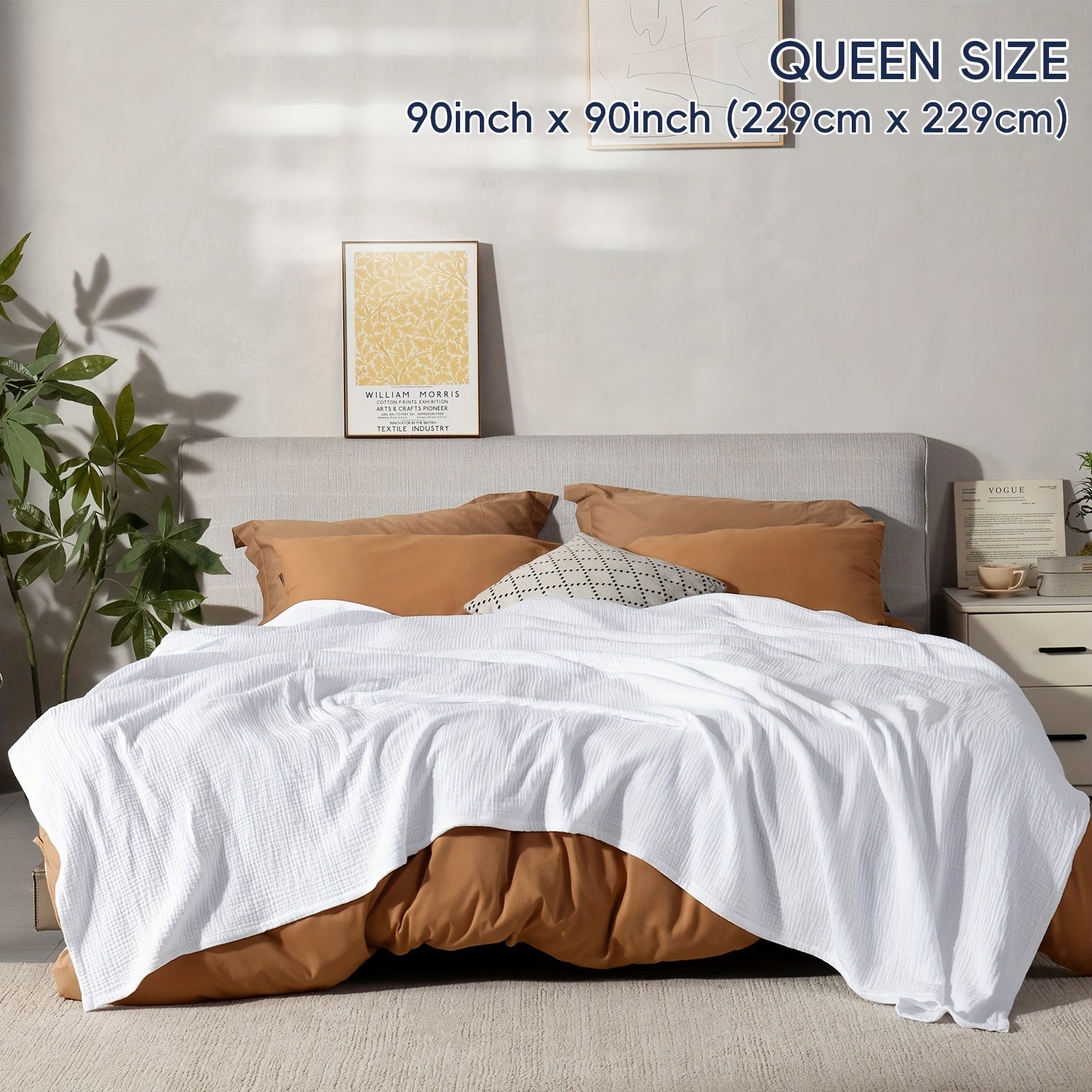 Cloudsoft 4-Layer Cotton Blanket Delivers Year-Round Breathable Comfort