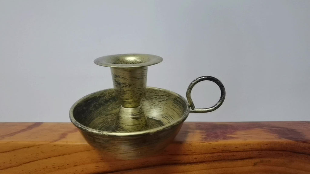 Nordique Iron Candle Holder In Vintage Deco Style For Tabletop