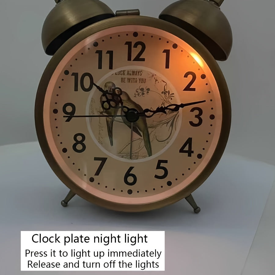 Nordibell Luminous Nordic Alarm Clock In Vintage Style