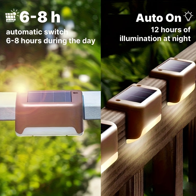 Glimvista 8 stuks zonne-hek- en padverlichting met waterdichte LED's voor tuin
