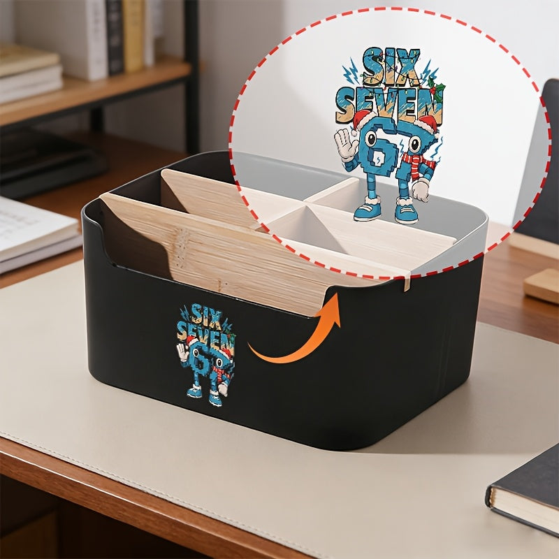 Memeroot Bamboo Desktop Storage for Neat Desk Organization