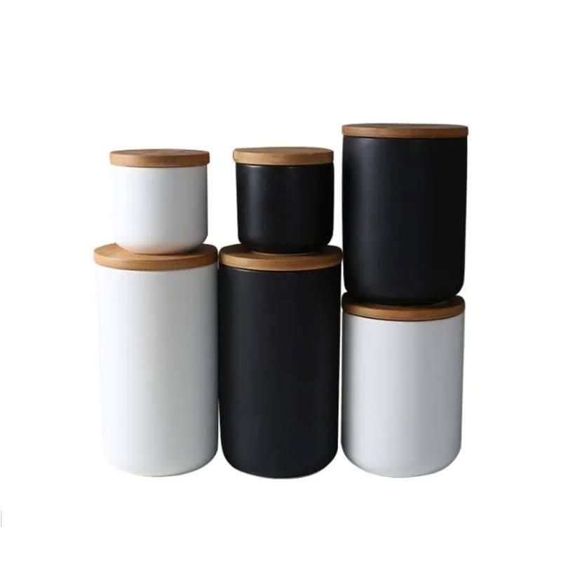 Borcan ceramic CedarBloom pentru depozitare etanșă, păstrează prospețimea în cămară pentru bucătarii de acasă