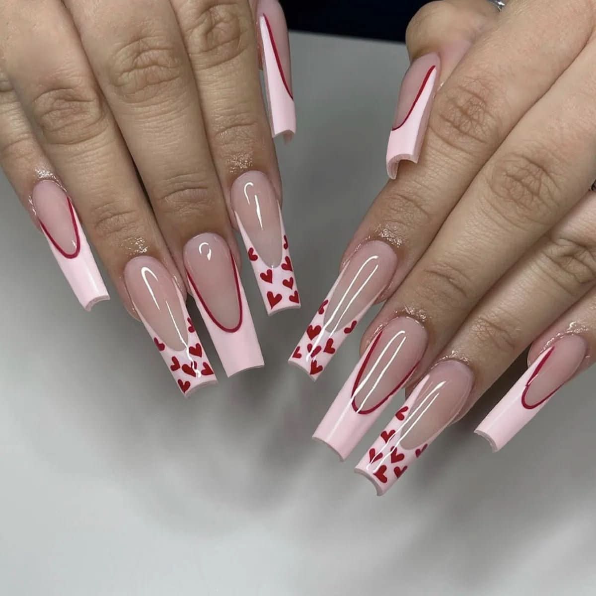 NovaGlam nalepovací nehty 24 růžových vzorů Rychlá aplikace pro okamžitý glamour pro profesionály