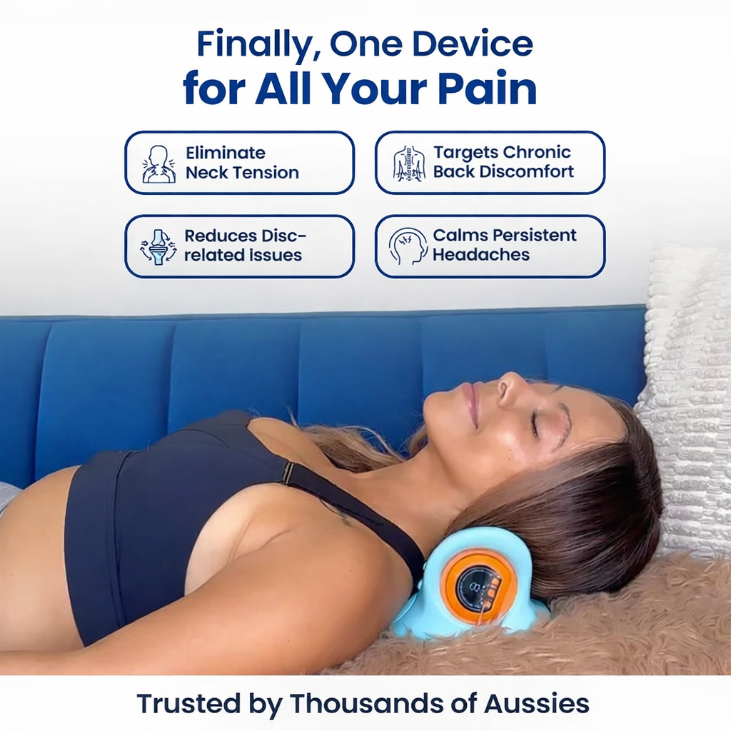 ReliefNest Neck Massager Portable With Heat For Home Office Travel