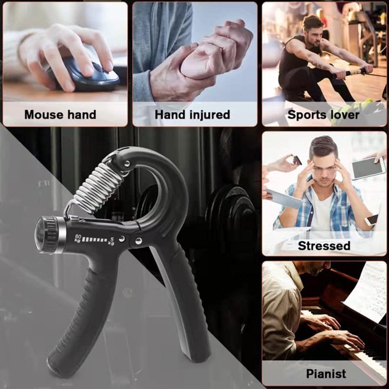 5 Pack Hand Grip Strengtheners Kit for Stronger Forearm and Hand