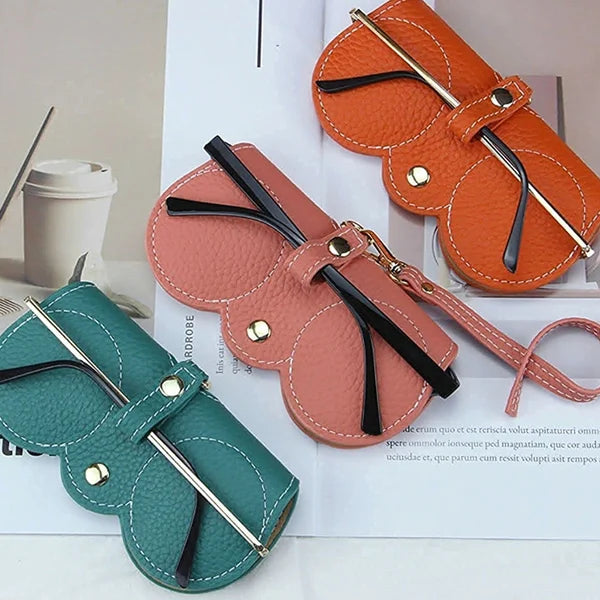 ShadeShield Soft Leather Sunglasses Case