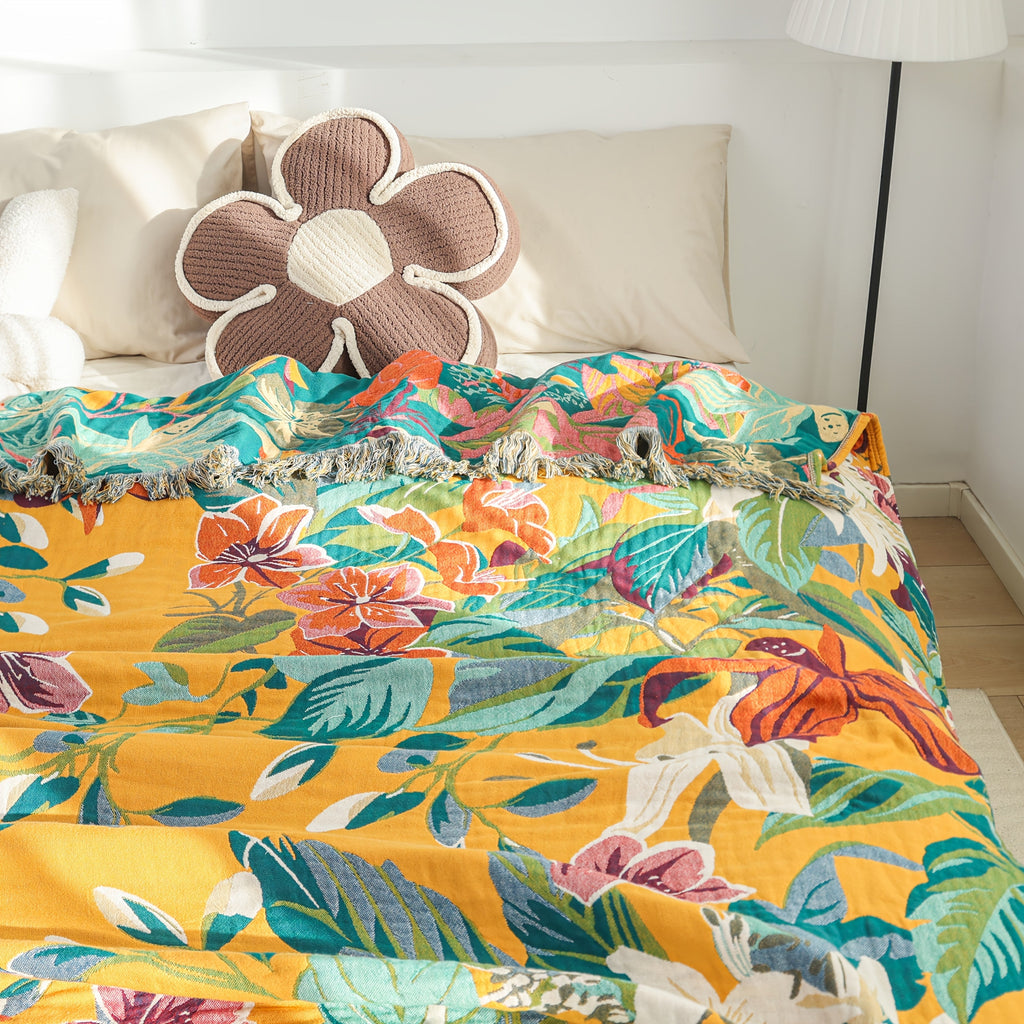 Purebloom Breathable Blanket With Cotton Jacquard For Cool Sleep