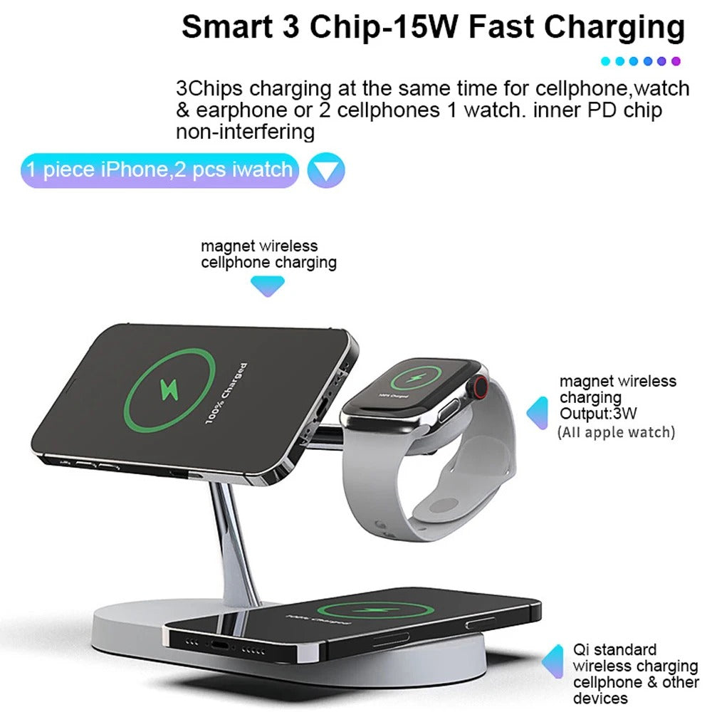 NovaHalo MagSafe 5-In-1 Night Light Charging Dock Hub