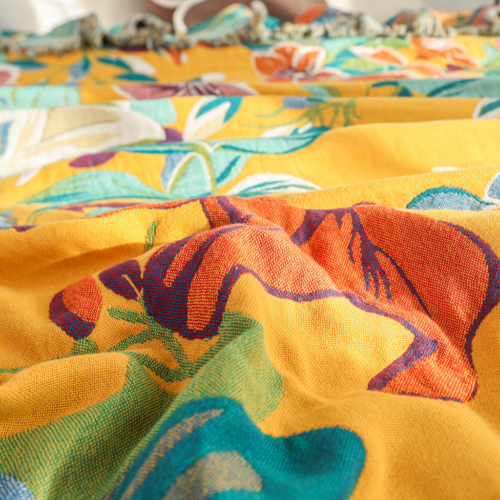 Purebloom Breathable Blanket With Cotton Jacquard For Cool Sleep