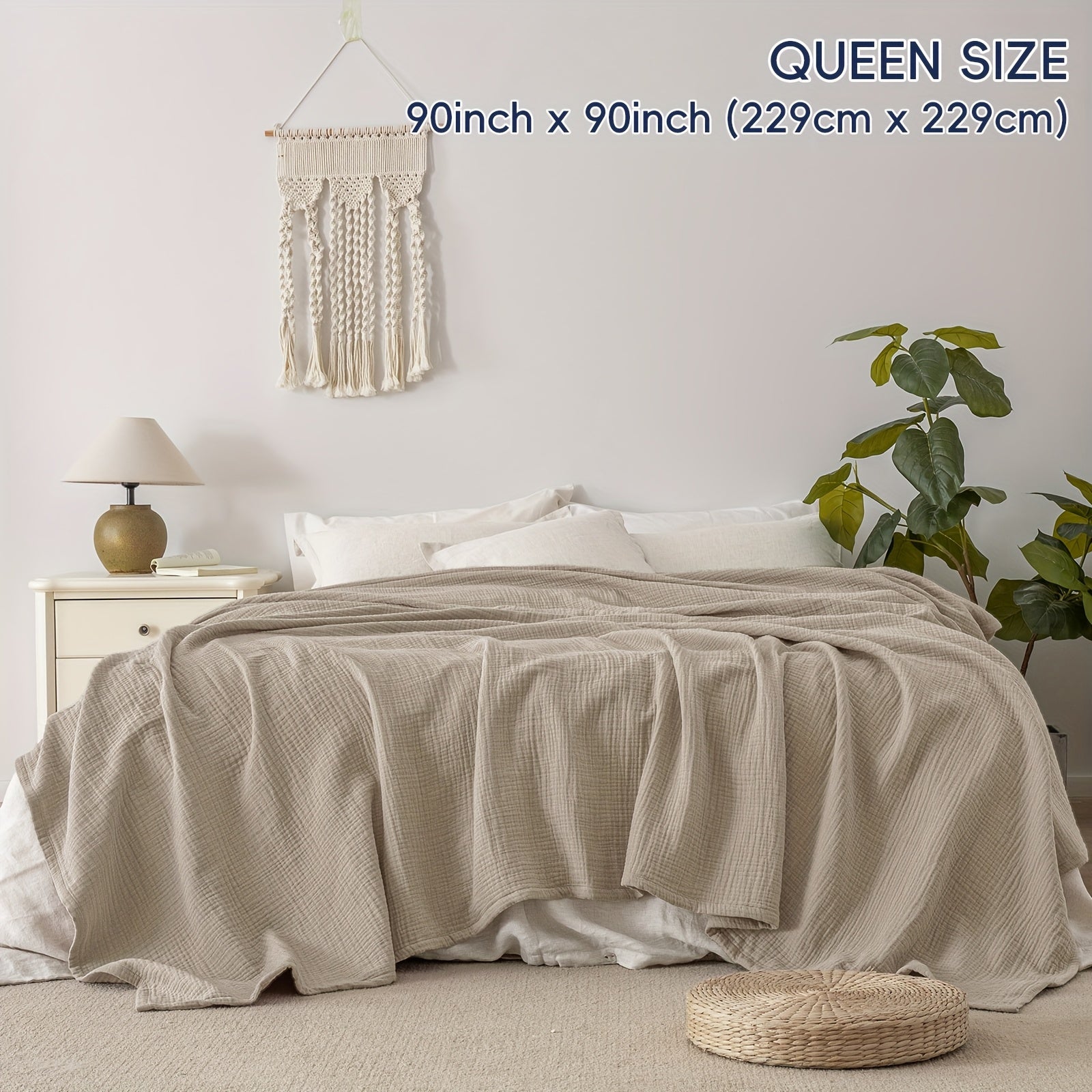 Cloudsoft 4-Layer Cotton Blanket Delivers Year-Round Breathable Comfort