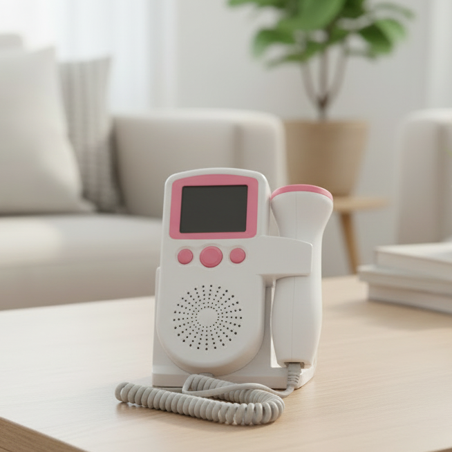 Monitor fetal compacto LumaPulse con pantalla LCD para uso doméstico
