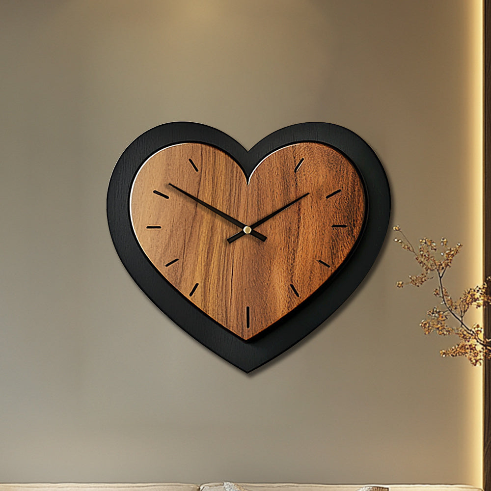 Rustikální dřevěné nástěnné hodiny Timberheart