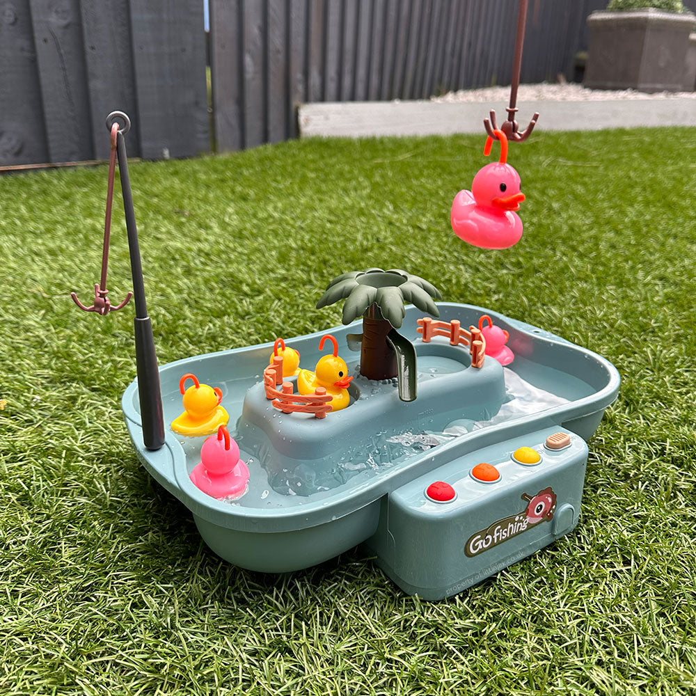 Jogo Hook The Duck com Fluxo de Água para Diversão Familiar Interior ou Exterior