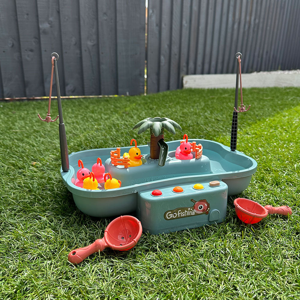 Jogo Hook The Duck com Fluxo de Água para Diversão Familiar Interior ou Exterior
