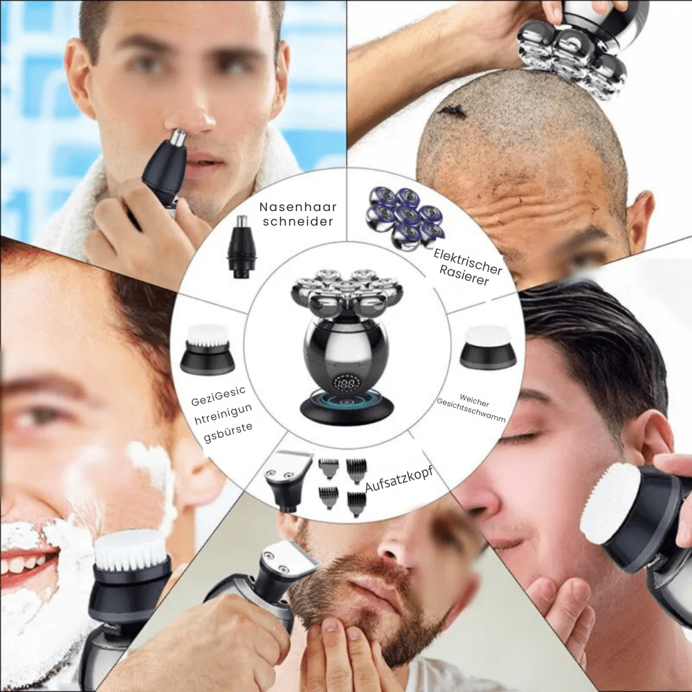 Afeitadora Eléctrica NovaShave Pro 7D Ofrece un Afeitado Suave y Sin Irritación