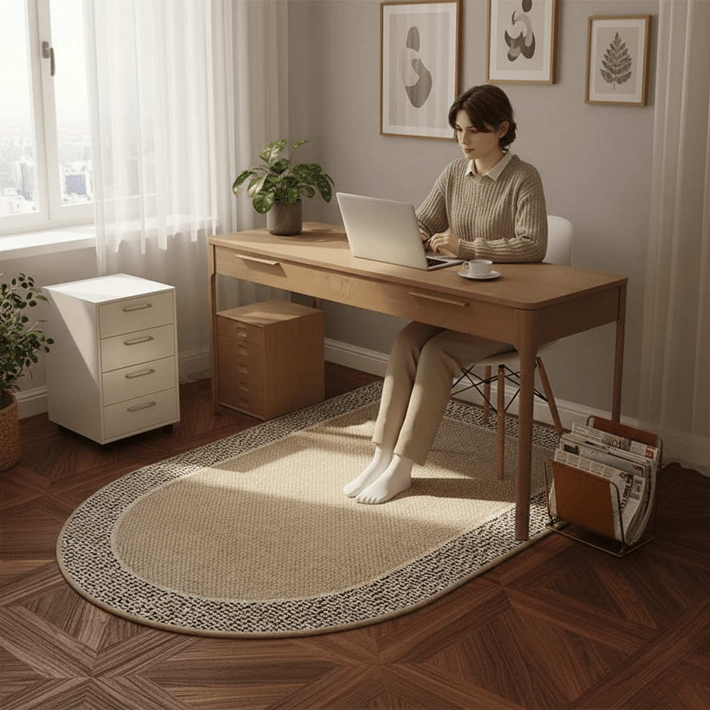 Průhledná podložka pod židli ClearGuard chrání podlahy v práci i doma