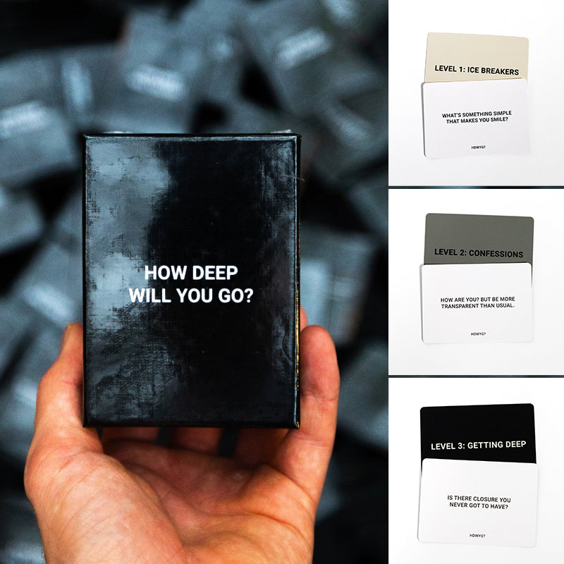 Original Conversation Game How Deep Will You Go Card Game