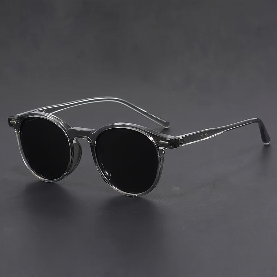 Men's Sunglasses RetroView – Round Tortoiseshell Glasses with Light Frame