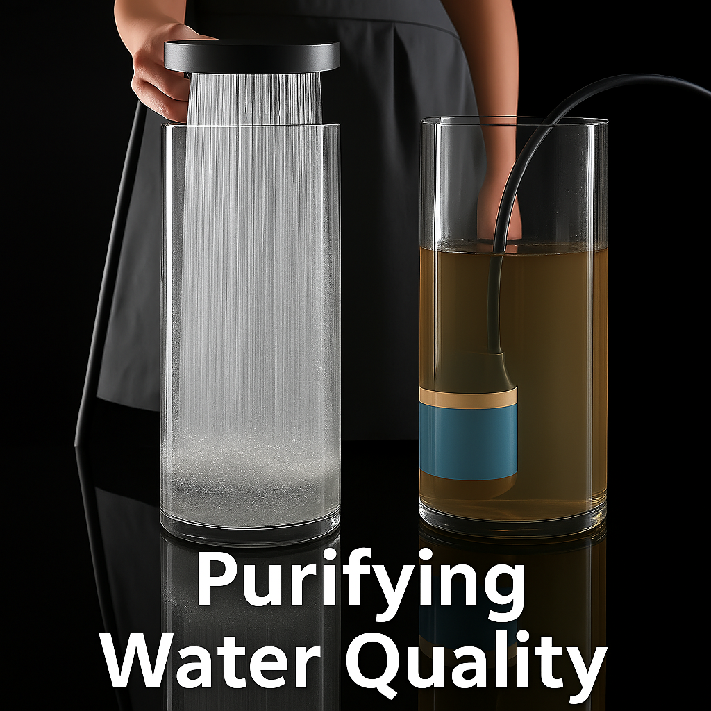 Turbo Filtration High-Pressure Shower Head For Healthier Hair With Scalp Care