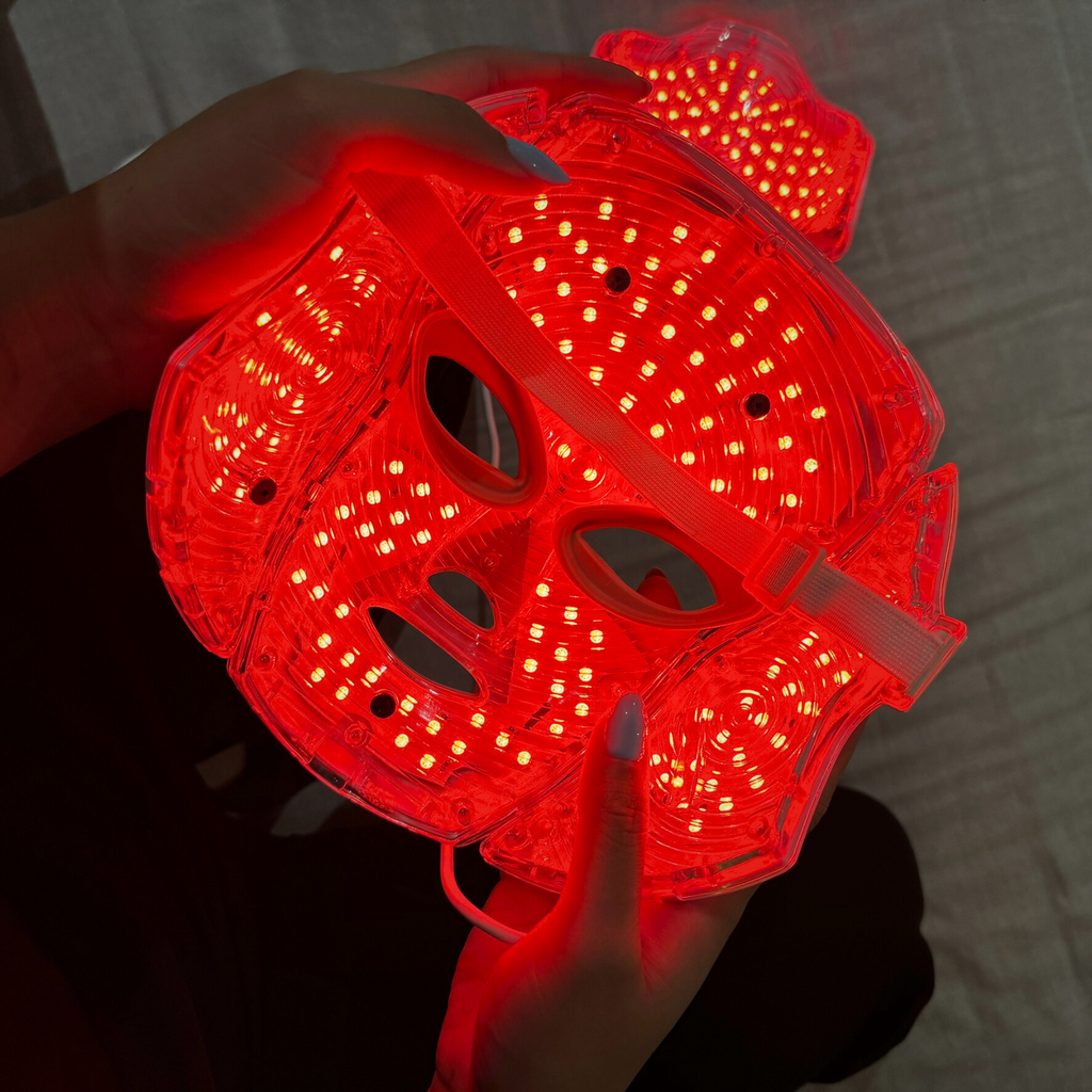 NovaGlow RegenMask LED Face and Neck Skin Rejuvenation Mask for Home Use