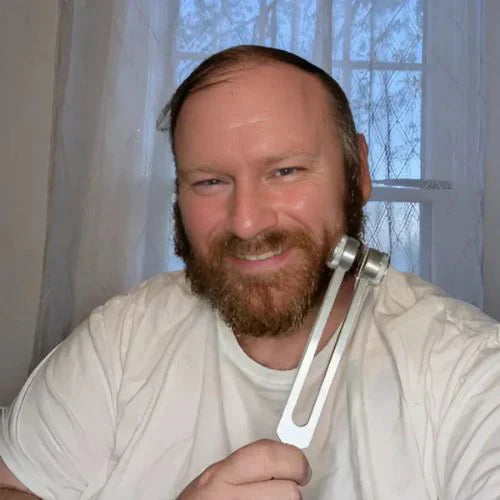 AuroraTone 128Hz Aluminum Alloy Tuning Fork With Mallet For Education And Demonstrations
