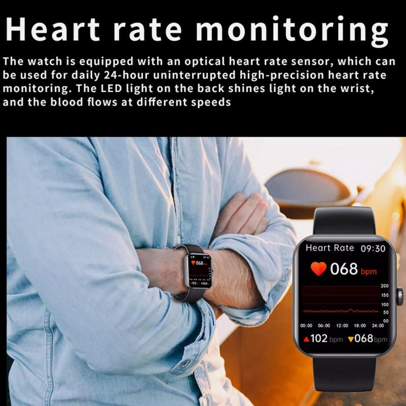 ساعة GlucoWatch الذكية مع قراءات سكر الدم وتتبع الصحة المتقدم