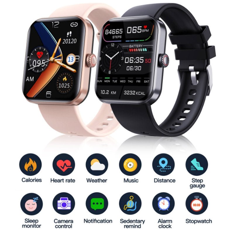 ساعة GlucoWatch الذكية مع قراءات سكر الدم وتتبع الصحة المتقدم