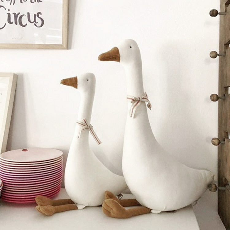 Goose Plush Pillow Doll For Kids Room Decor And Cozy Nap Time Comfort, Soft Surface