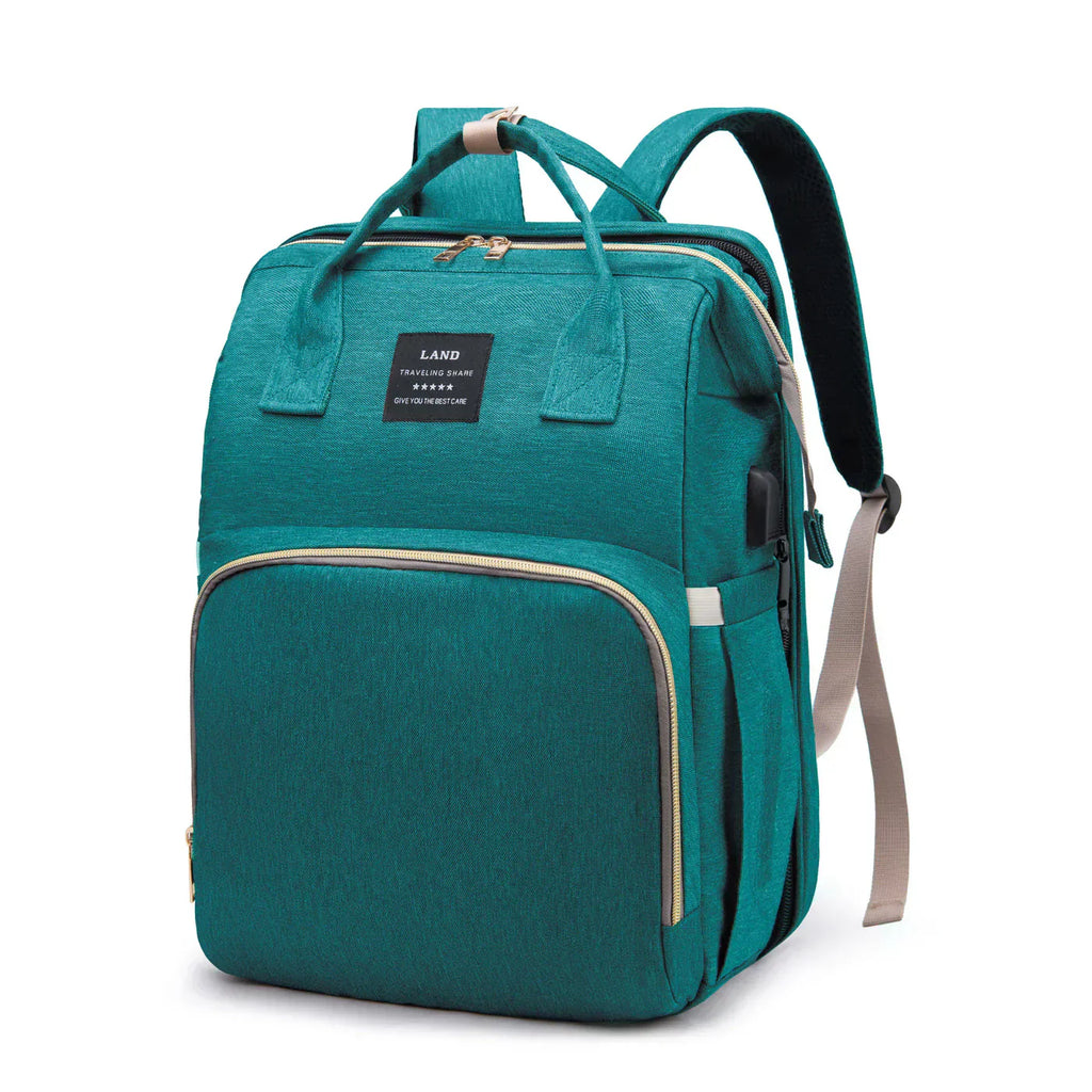 Diaper Bag With Built-In Portable Sleep Surface For Busy Parents On The Move