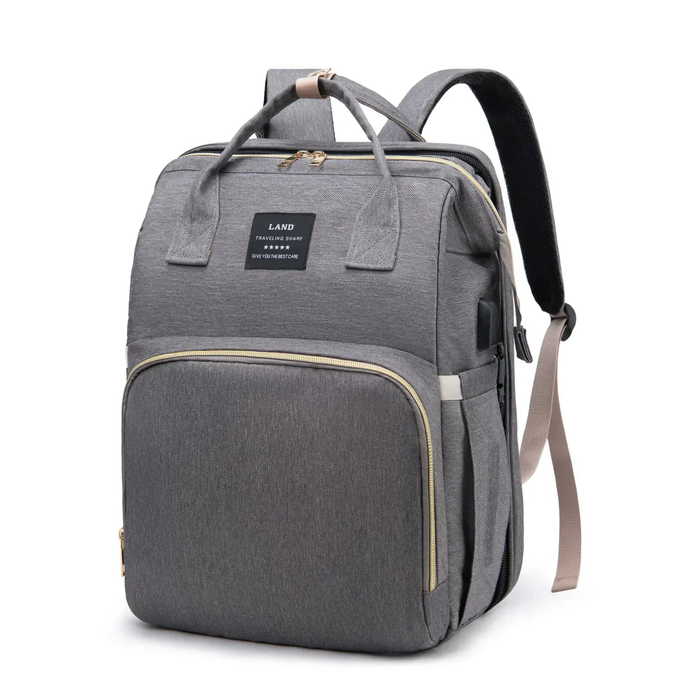Diaper Bag With Built-In Portable Sleep Surface For Busy Parents On The Move