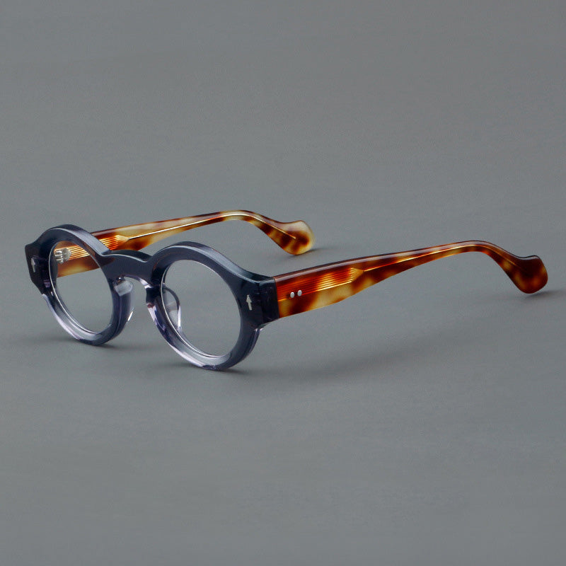 Unisexowe okulary w stylu vintage z oprawkami z acetatu, lekkie i regulowane, certyfikat CE