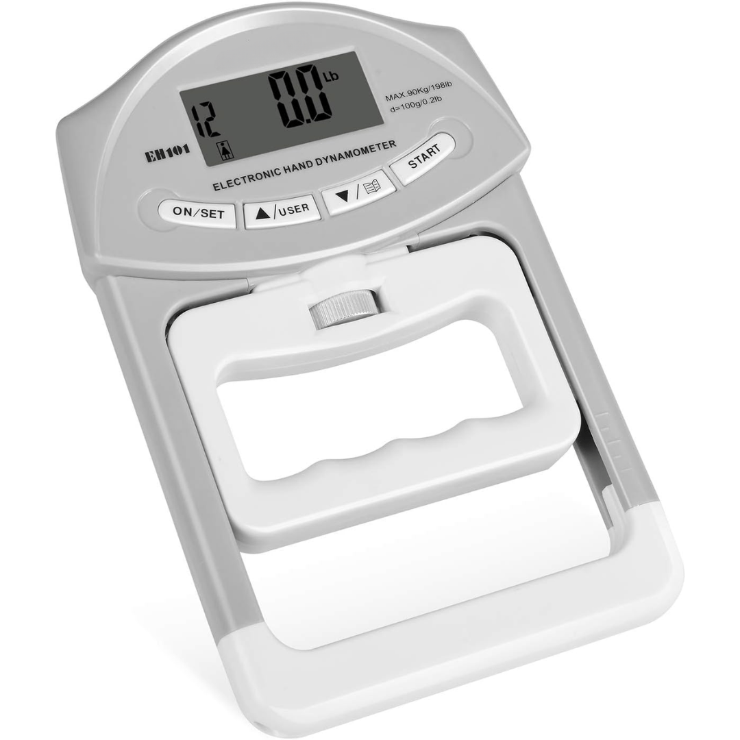 Handpower Pro Digital Grip Dynamometer For Precise Strength Up To 90 Kg