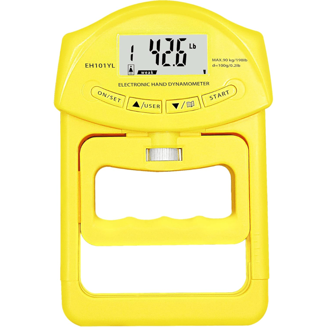 Handpower Pro Digital Grip Dynamometer For Precise Strength Up To 90 Kg