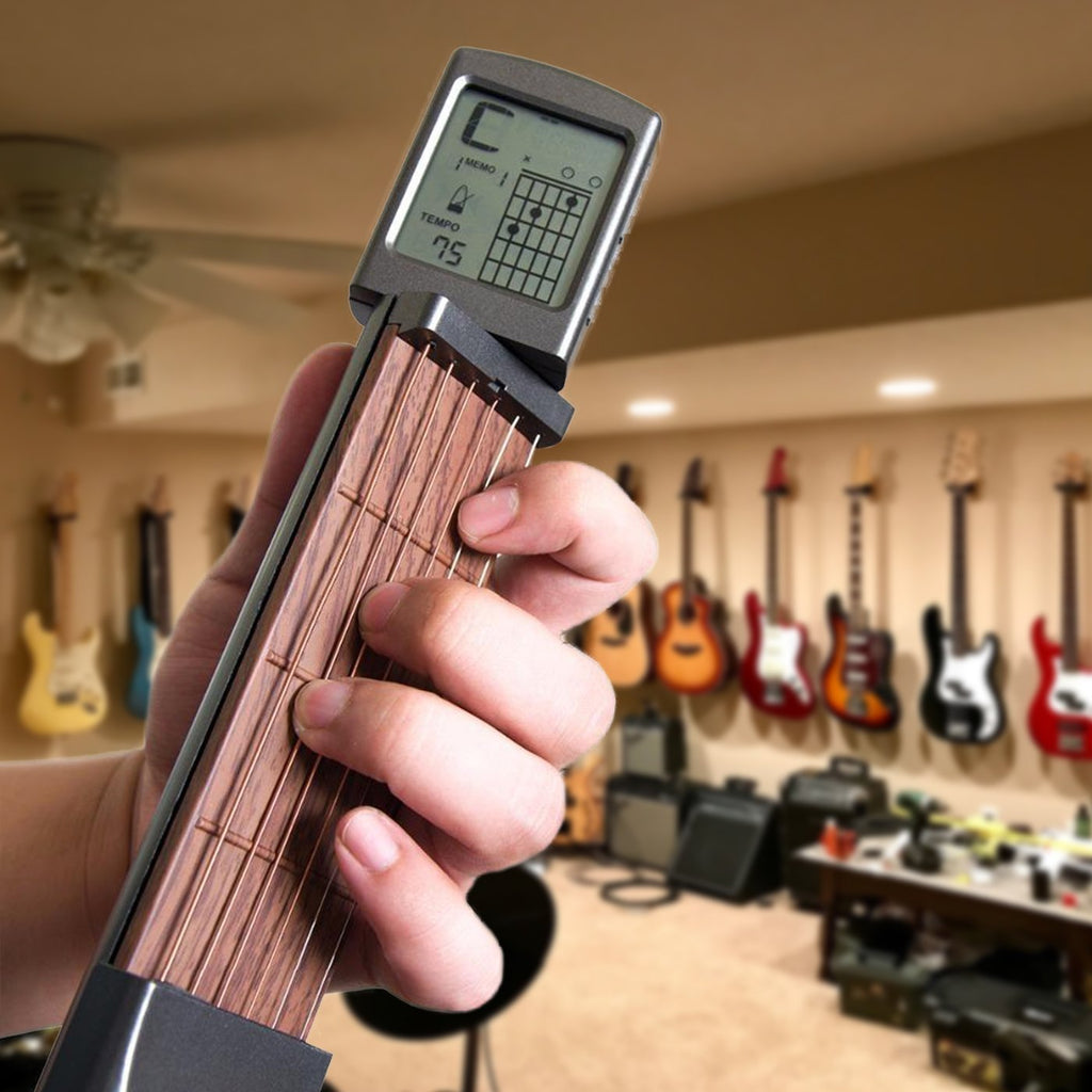 Taschen-Gitarren-Trainingsgerät Kompaktes Tragbares Übungshilfe für Musiker