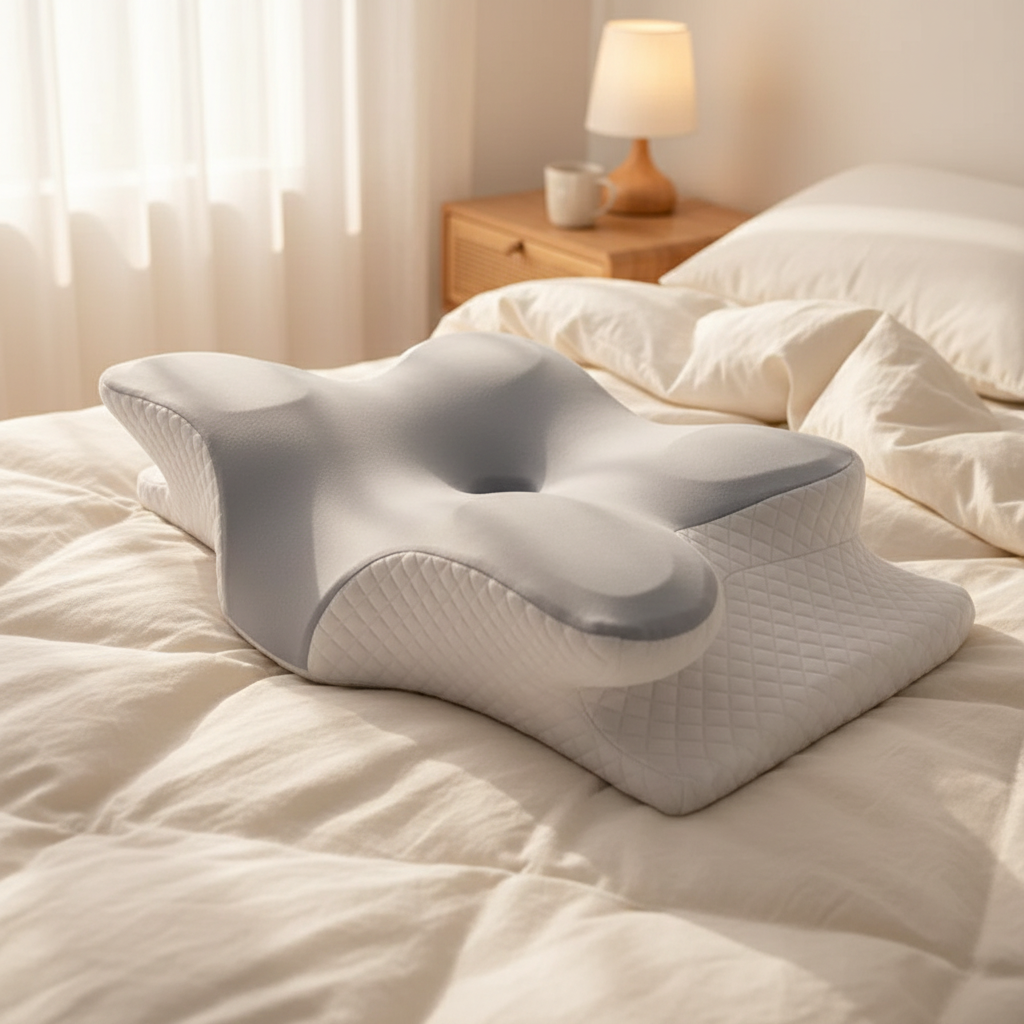 Almohada Contour VitaRest con Espuma Viscoelástica para Alivio de Cuello y Hombros
