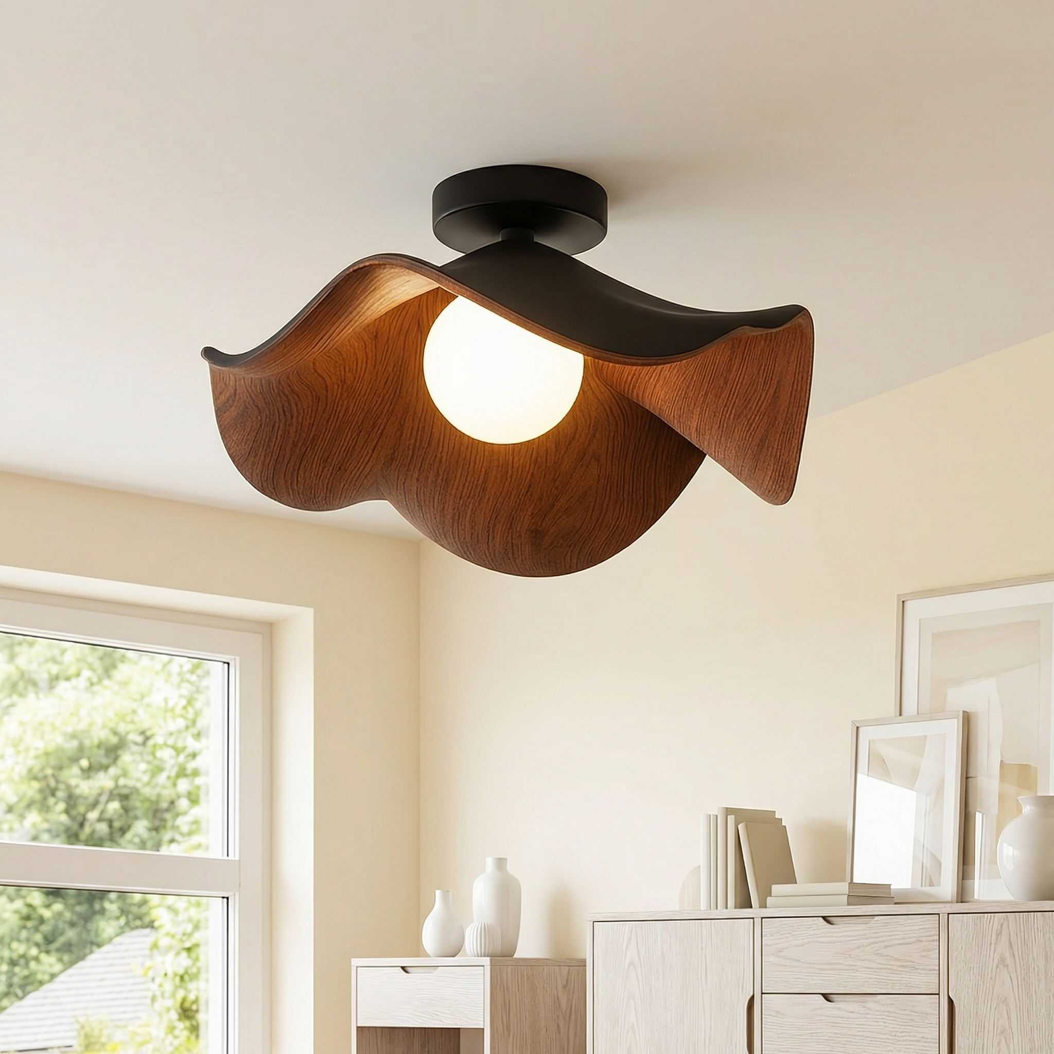 LuminaBloom Elegante Lampada da Soffitto Moderna a Montaggio a Filo