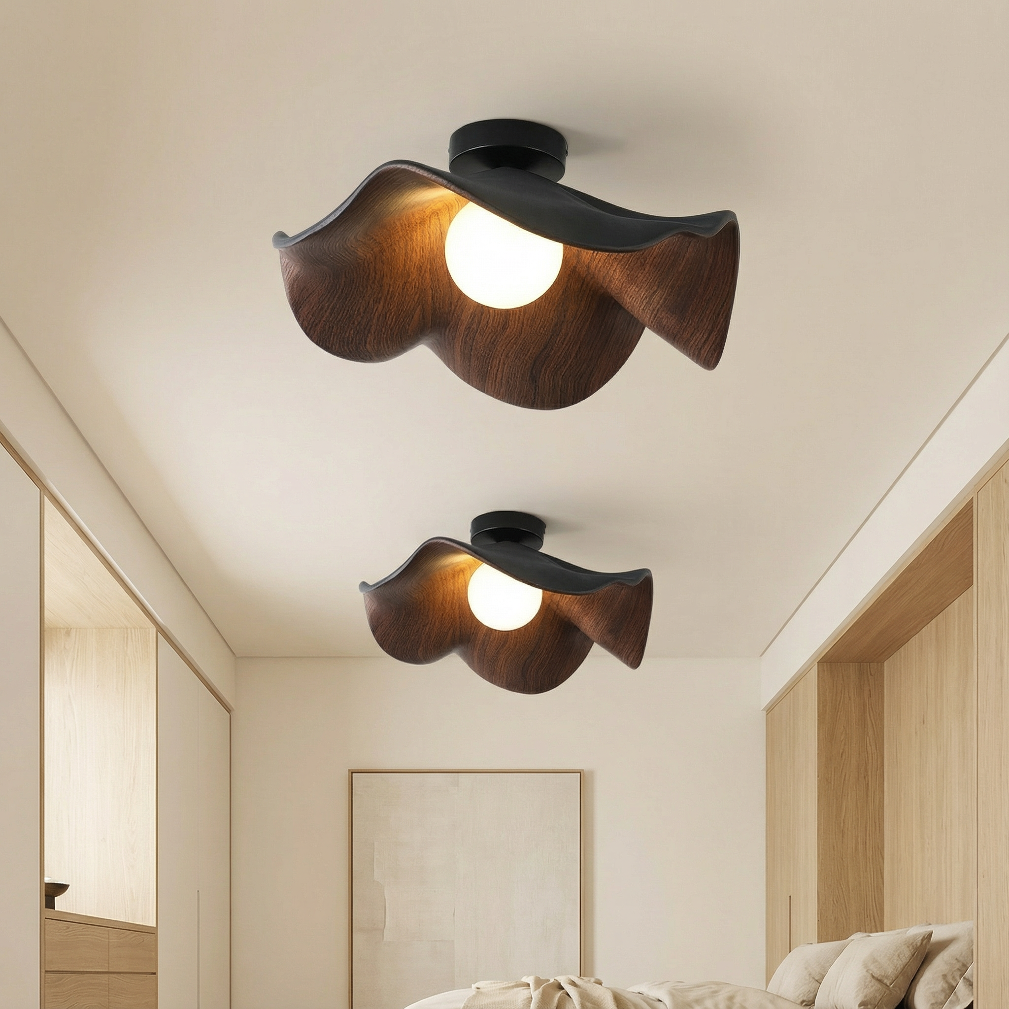 LuminaBloom Elegante Lampada da Soffitto Moderna a Montaggio a Filo