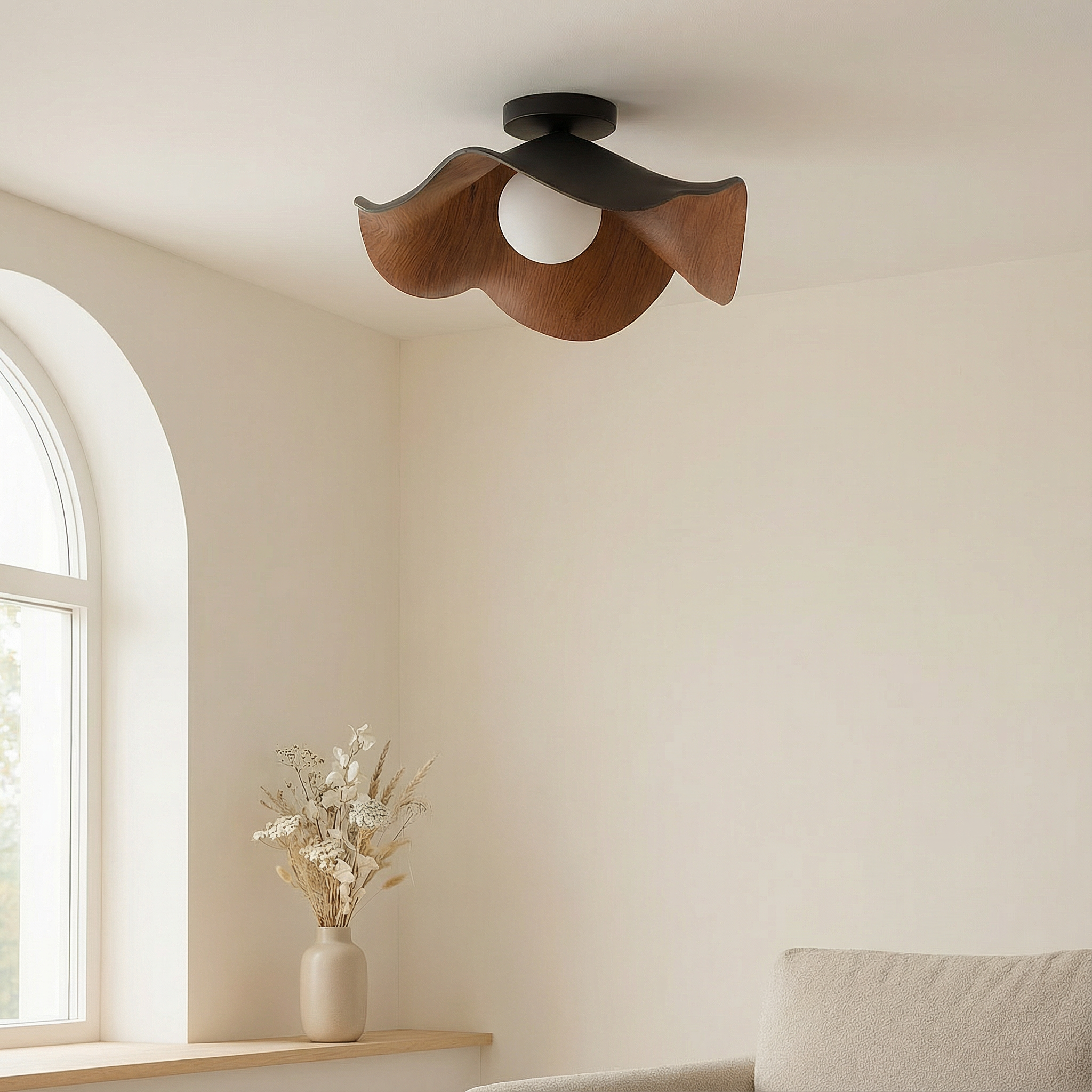 LuminaBloom Elegante Lampada da Soffitto Moderna a Montaggio a Filo