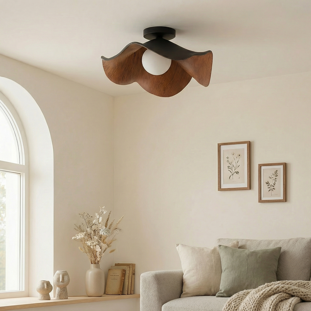 LuminaBloom Elegante Lampada da Soffitto Moderna a Montaggio a Filo