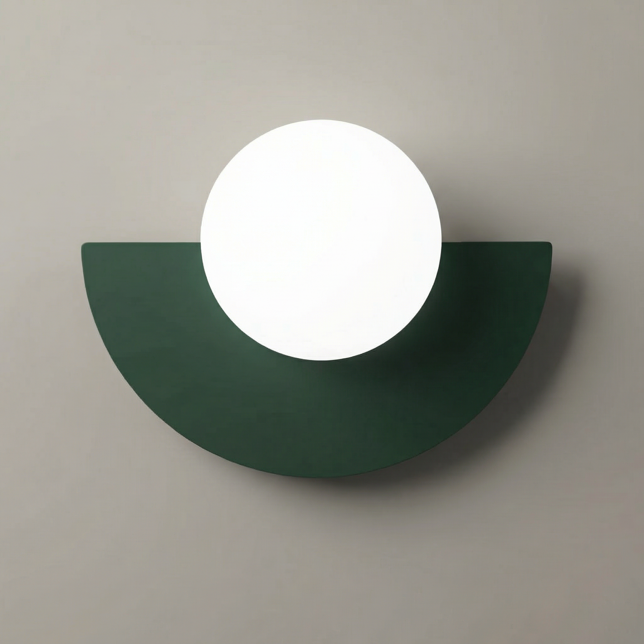 Lampada da parete semicircolare Summit con LED integrato per un'atmosfera calda negli spazi moderni