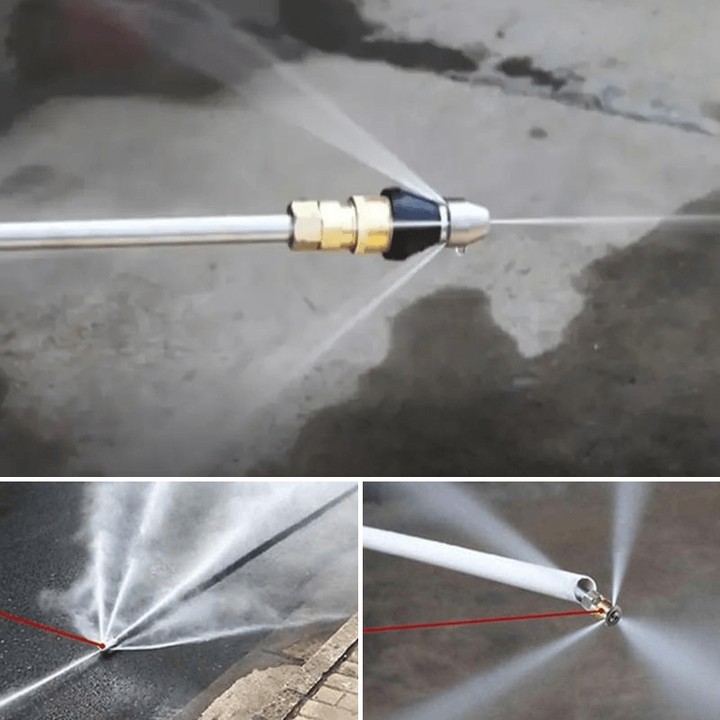 PipeClear Turbo Jet Nozzle for Fast Pipe Blockage Clearance