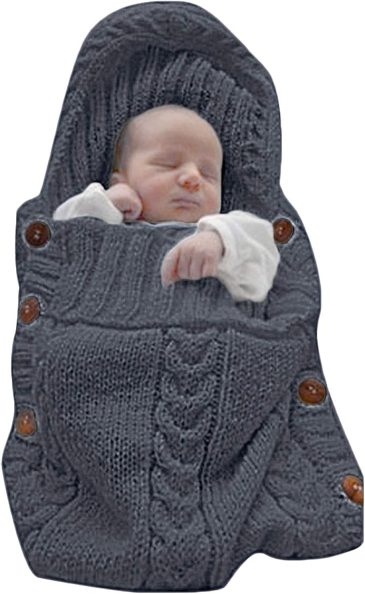 CozyNest Beige Baby Wrap Set With Newborn Blanket And Sleep Sack