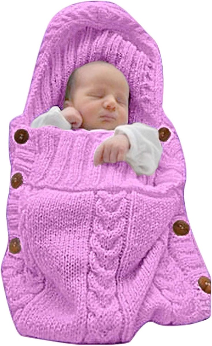 CozyNest Beige Baby Wrap Set With Newborn Blanket And Sleep Sack